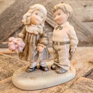 1997 Vintage Enesco #292184, “Sunday’s Child” Porcelain Bisque Figurine